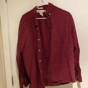 H&M men’s Xl red button up shirt